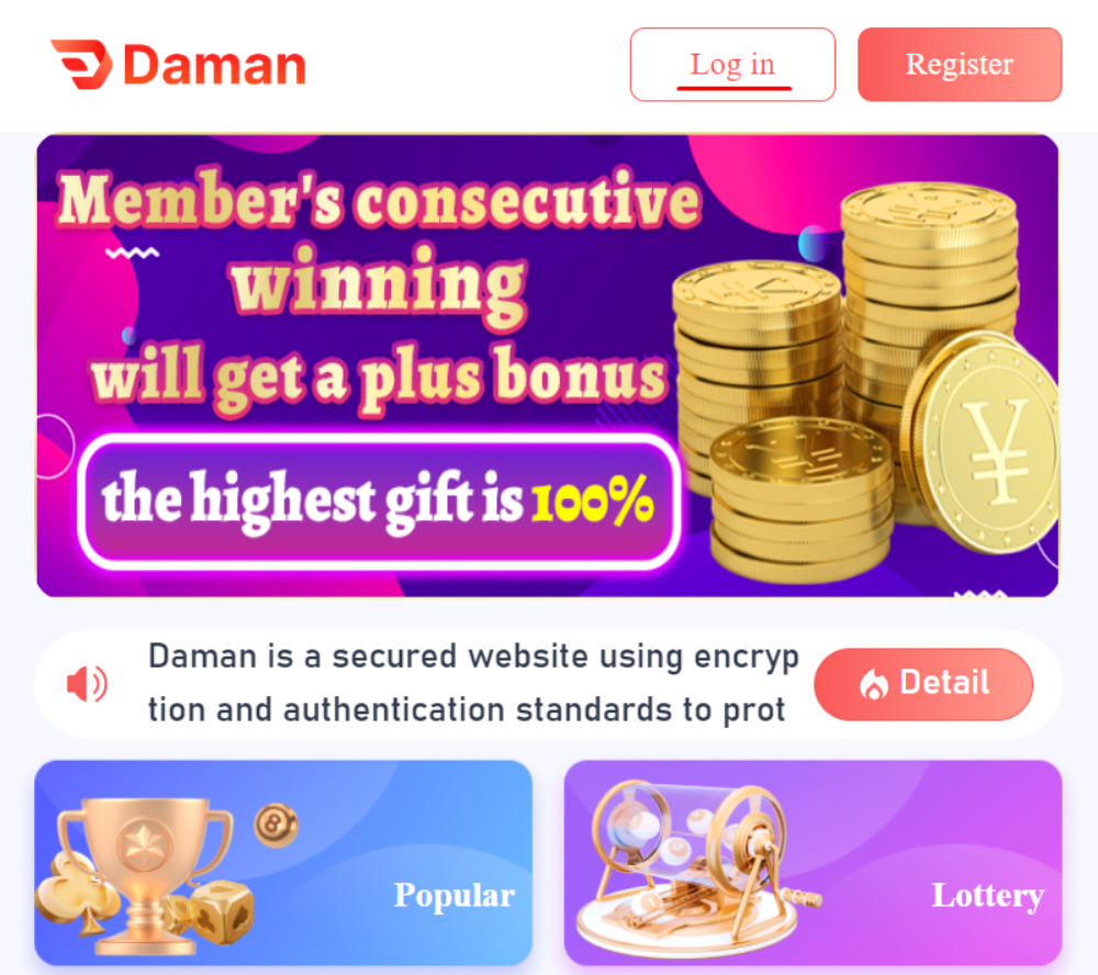 Daman Casino Login