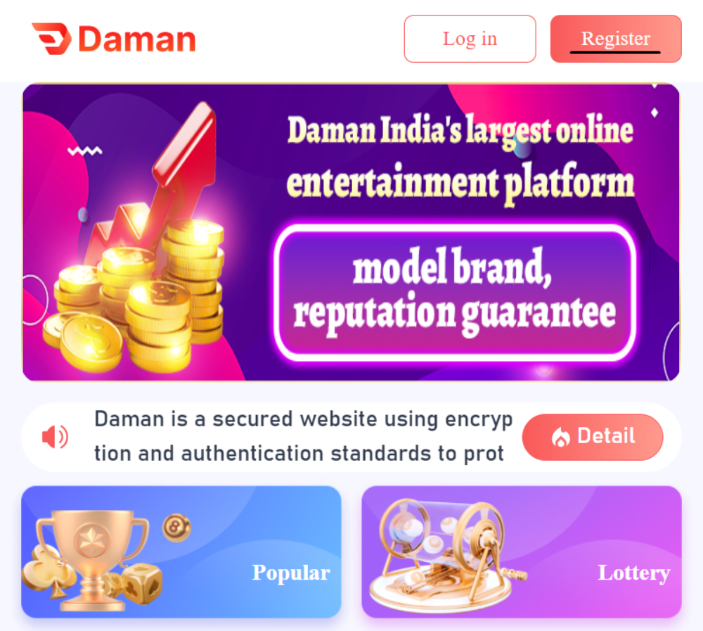 Daman casino button